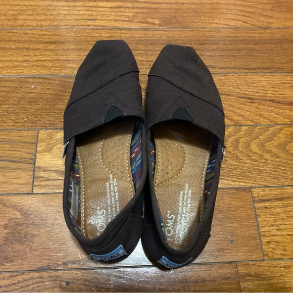 TOMS Espadrilles Flats | Alpargata | size 6.5 | all black - Picture 2 of 3